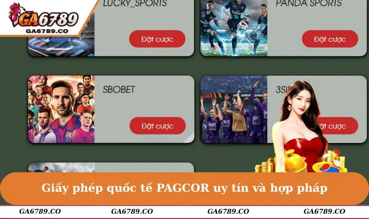 Giấy phép quốc tế PAGCOR uy tín và hợp pháp