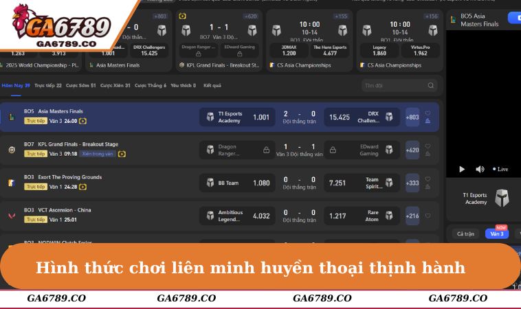 Hình thức chơi liên minh huyền thoại thịnh hành