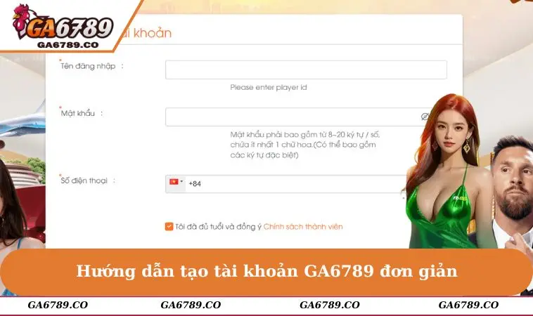 Hướng dẫn tạo tài khoản GA6789 đơn giản
