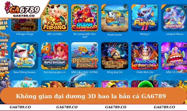 Không gian đại dương 3D bao la